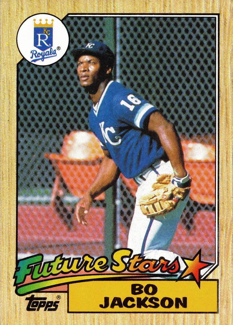 1987 Topps Baseball #170 Bo Jackson Rookie Card