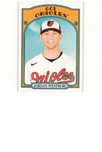 jordan westburg 2021 topps heritage minors #58 rookie baseball card rc baltimore orioles