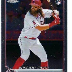 BRANDON MARSH 2022 Topps Chrome Update Rookie Debut #USC188 Rookie Baseball Card RC Philadelphia Phillies