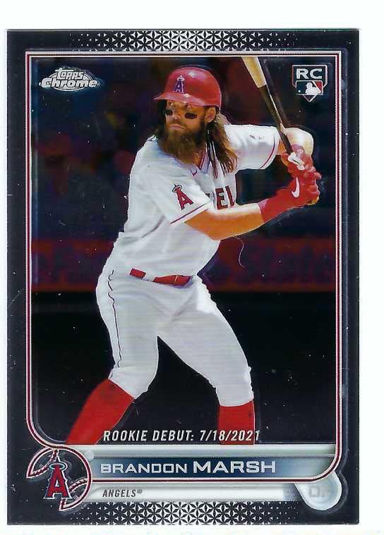 BRANDON MARSH 2022 Topps Chrome Update Rookie Debut #USC188 Rookie Baseball Card RC Philadelphia Phillies