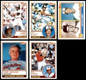 1983 topps baltimore orioles team set baltimore orioles (set) nm+ orioles