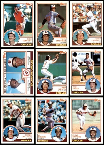 1983 Topps Baltimore Orioles Team Set Baltimore Orioles (Set) NM+ Orioles