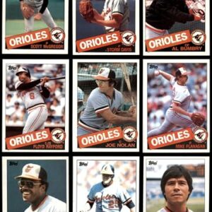 1985 Topps Baltimore Orioles Team Set Baltimore Orioles (Set) NM+ Orioles