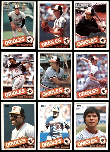 1985 Topps Baltimore Orioles Team Set Baltimore Orioles (Set) NM+ Orioles