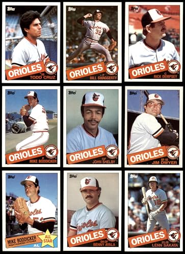 1985 Topps Baltimore Orioles Team Set Baltimore Orioles (Set) NM+ Orioles