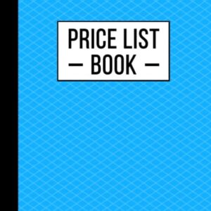 Price List Book: Small Business Inventory Cost and Price Journal