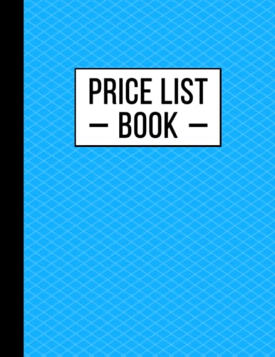 Price List Book: Small Business Inventory Cost and Price Journal