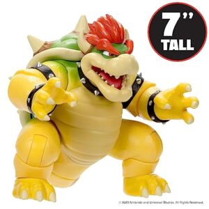 THE SUPER MARIO BROS. MOVIE 7-Inch Feature Bowser Action Figure with Fire Breathing Effects