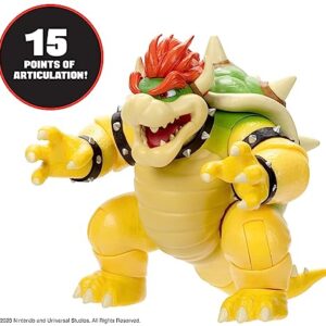 THE SUPER MARIO BROS. MOVIE 7-Inch Feature Bowser Action Figure with Fire Breathing Effects