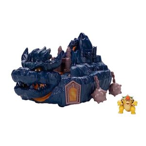 The Super Mario Bowser Island Castle Playset with 2.5” Bowser Action Figure & Interactive Pieces