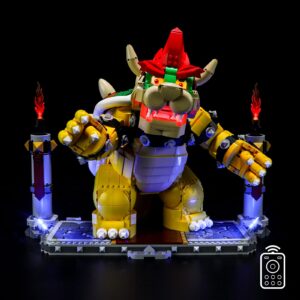 BRIKSMAX Led Lighting Kit for LEGO-71411 The Mighty Bowser - Compatible with Lego Super Mario Building Blocks Model- Not Include Lego Set