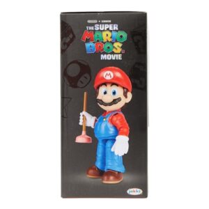 THE SUPER MARIO BROS. MOVIE - 5 Inch Action Figures Series 1 – Mario Figure with Plunger Accessory