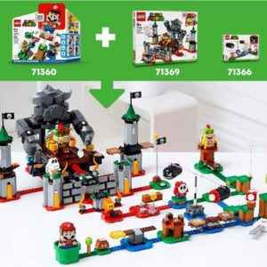 LEGO Super Mario Bowser’s Castle Boss Battle Expansion Set 71369 Building Kit; Collectible Toy for Kids to Customize Their Super Mario Starter Course (71360) Playset (1,010 Pieces)