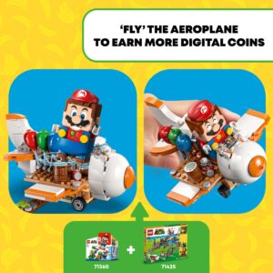 LEGO Super Mario Diddy Kong's Mine Cart Ride Expansion Set 71425, Collectible Building Toy with Brick Built Funky Kong Figure, Super Mario Gift Set for Kids Ages 8-10 to Combine with a Starter Course