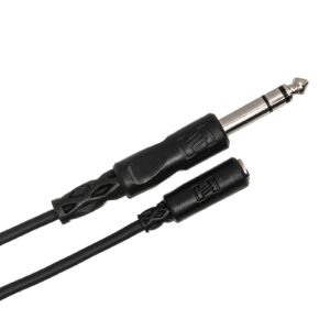 Hosa MHE-325 3.5 mm TRS to 1/4" TRS Headphone Adaptor Cable, 25 Feet