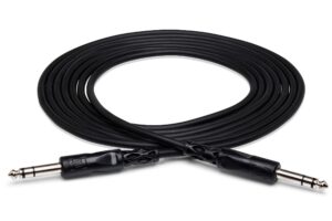 hosa css-125 1/4" trs to 1/4" trs balanced interconnect cable, 25 feet