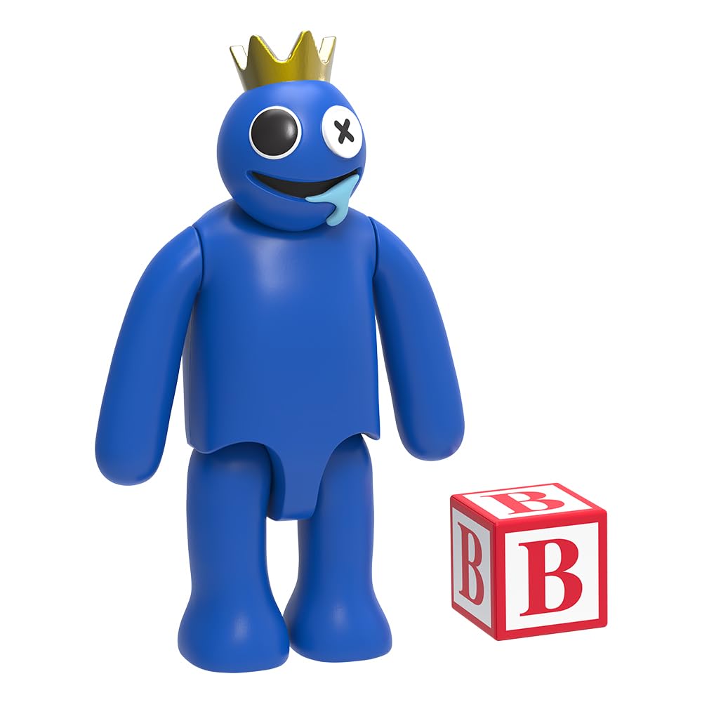 Rainbow Friends – Blue Action Figure (5" Tall Posable Figure, Series 1)