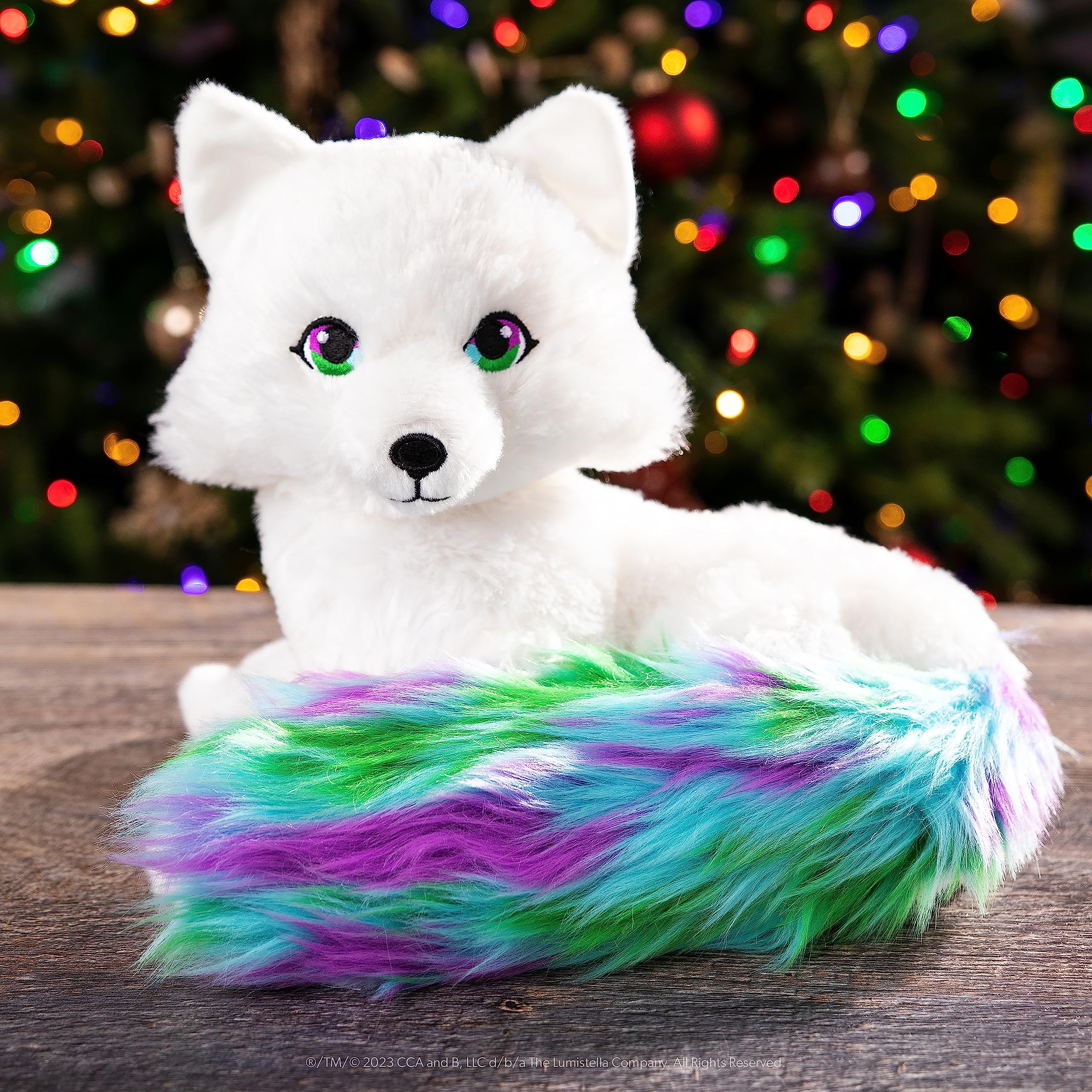 Noorah Extraordinary 9-Inch Deluxe Plush Animal with Northern Lights-Inspired Tail - As Seen in Elf Pets Christmas Tale - Arctic Pal of The Elf on the Shelf - Brand Scout