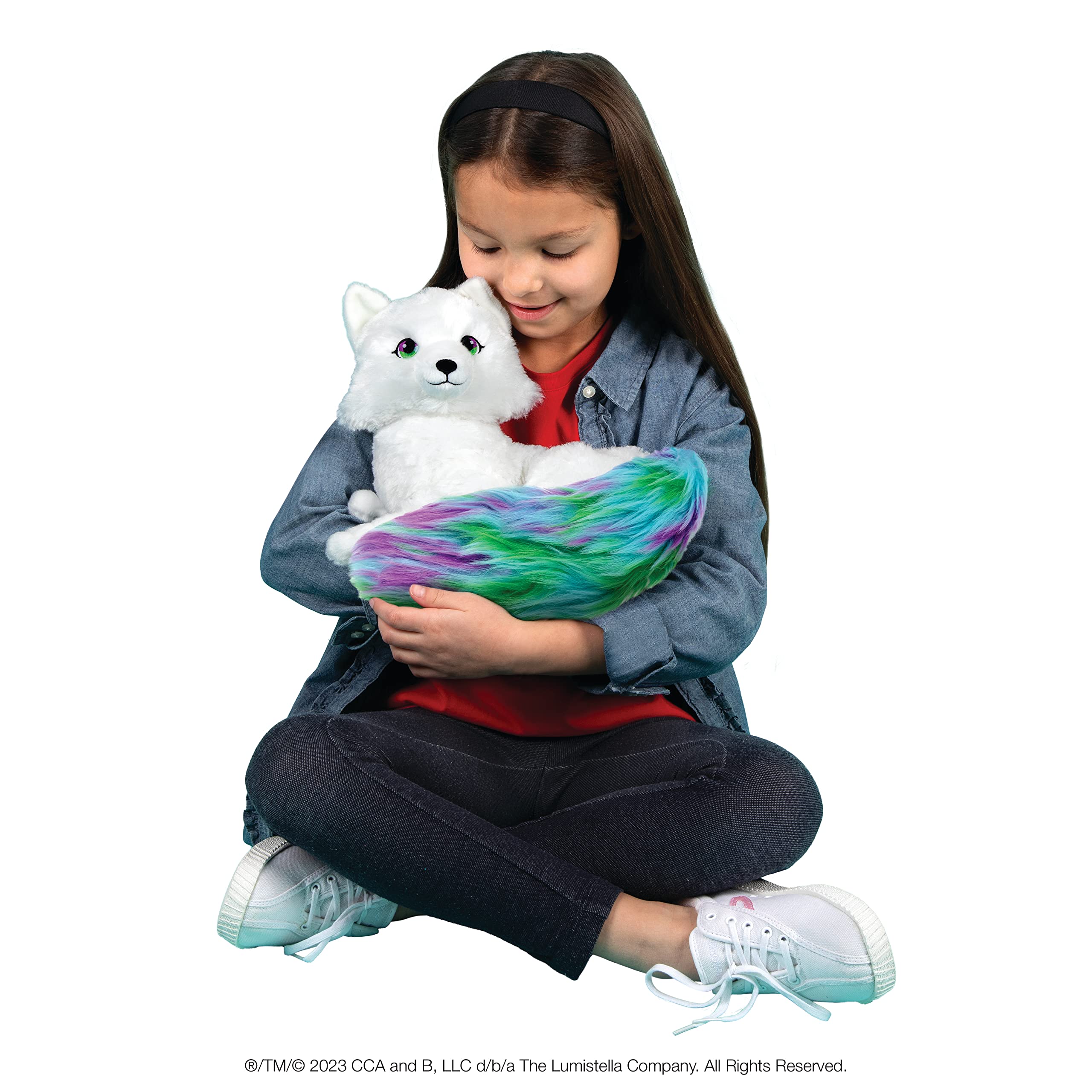 Noorah Extraordinary 9-Inch Deluxe Plush Animal with Northern Lights-Inspired Tail - As Seen in Elf Pets Christmas Tale - Arctic Pal of The Elf on the Shelf - Brand Scout