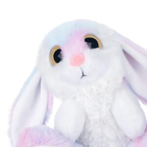 My OLi Bunny Rabbit Stuffed Animal Plush Bunny 8.5" Easter Stuffed Bunny with Floppy Ear Plush Rabbit Bedtime Friend Plush Toy Gifts for Girls Boys Kids, Rainbow