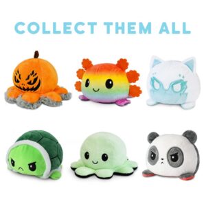 TeeTurtle - The Original Reversible Turtle Plushie - Rainbows - Cute Sensory Fidget Stuffed Animals That Show Your Mood 3.5 inch