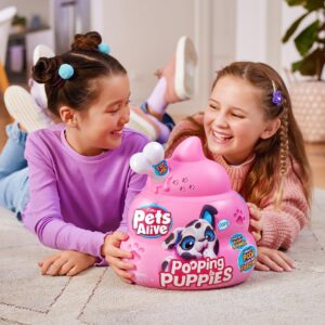 Pets Alive Pooping Puppies (Husky) by ZURU Surprise Puppy Plush, Ultra Soft Plushies, Interactive Toy Pets, Electronic Pet Puppy for Girls and Children