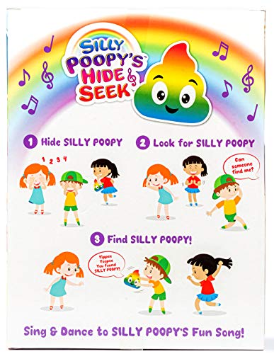 WHAT DO YOU MEME? Silly Poopy's Hide & Seek - The Talking, Singing Rainbow Hide & Seek Toy - Learning Toys for Toddlers 3-4 Years, Toddler Travel Toys, Hide and Seek Toys for Kids by Relatable