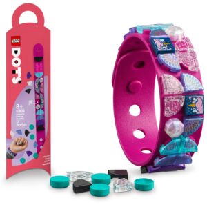 lego dots unicorns forever toy bracelet making kit 41802, great unicorn gift for creative girls and boys, bracelet kit with sparkly diamond-like tiles, jewelry making craft kit with unicorn theme