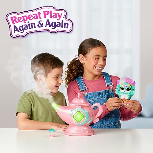 Magic Mixies Magic Genie Lamp with Interactive 8" Plush Toy and 60+ Sounds and Reactions. Reveal a Genie Mixie from The Real Misting Lamp. Gifts for Kids, Ages 5+ - Amazon Exclusive