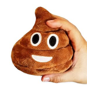 poop farting plush toy - makes 7 funny fart sounds – squeeze fart buddy to hear him fart - easter basket stuffer - fun dog toy - fart toy for boys & girls - gag gifts for kids - a super cute 4 x 4.5