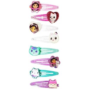 Gabby's Dollhouse Kids Hair Clips for Girls Snap Clips 8 Pack Multi Color Ages 3+