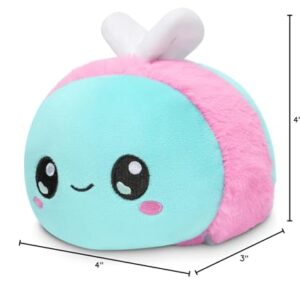 TeeTurtle - The Original Reversible Bee Plushie - Transgender Pride - Cute Sensory Fidget Stuffed Animals That Show Your Mood!