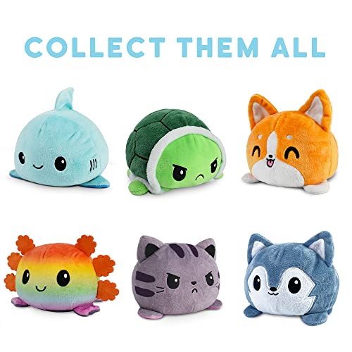 TeeTurtle - The Original Reversible Bee Plushie - Transgender Pride - Cute Sensory Fidget Stuffed Animals That Show Your Mood!