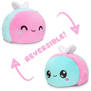 TeeTurtle - The Original Reversible Bee Plushie - Transgender Pride - Cute Sensory Fidget Stuffed Animals That Show Your Mood!