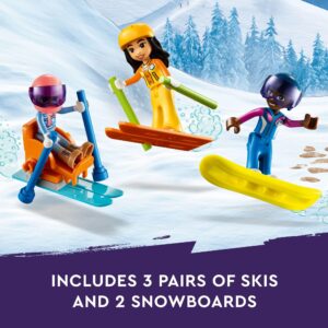 LEGO Friends Holiday Ski Slope and Café 41756 Building Toy Set, Creative Fun for Ages 9+ with 3 Mini-Dolls and Lots of Accessories, A Gift for Kids Who Love Snow Sports or Role Playing