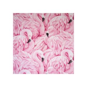 OERJU 71x71 inch Pink Flamingo Shower Curtain for Bathroom Tropical Wildlife Artwork Waterproof Polyester Washable Fabric Home Bath Shower Curtains