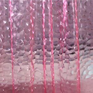 adwaita newest design 3d bubbles shower curtain liner, no odors,eco friendly(pink)