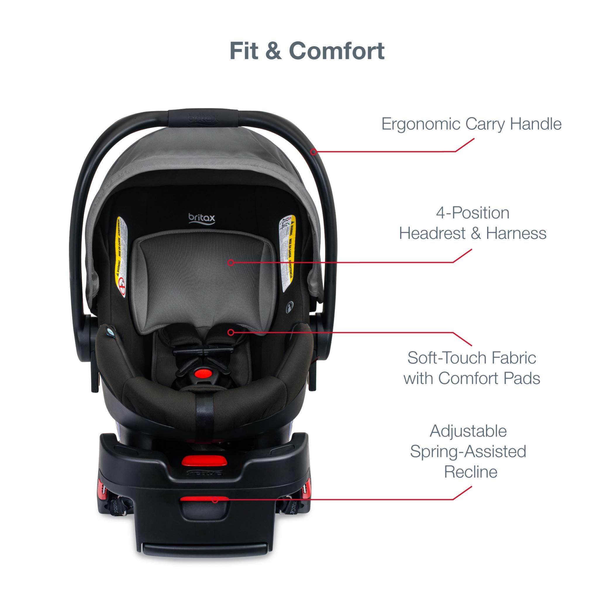 Britax B-Lively & B-Safe Gen2 Travel System, Greystone SafeWash