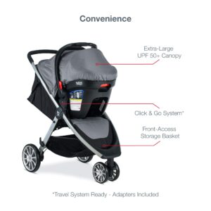 Britax B-Lively & B-Safe Gen2 Travel System, Greystone SafeWash