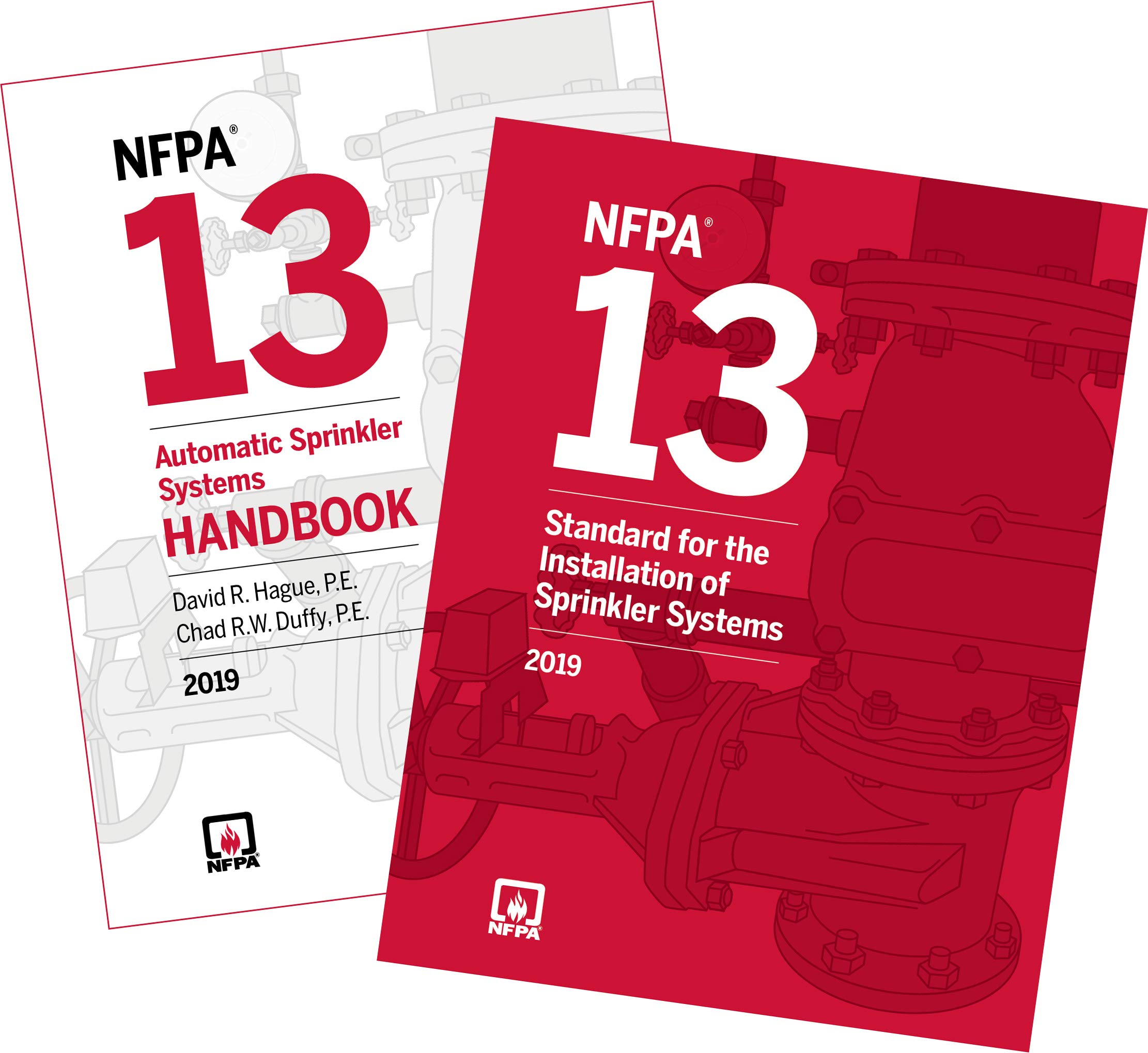 NFPA 13, Installation of Sprinkler Systems and Handbook Set, 2019 Edition