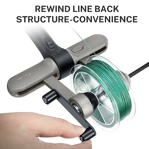 Gonex Fishing Line Spooler with Unwinding Function Installation-Free Fishing line Winder Spooler for Spinning Reel Cast Reel and Spincast Reel Spool Spooling Station System