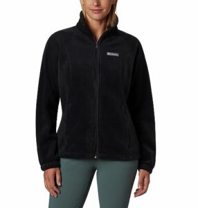 columbia women's benton springs full zip, black, petite small