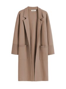 anrabess women cardigan oversized open front sweater coat lady blazer jacket fall outwear coatigan 2024 trendy outfits khaki medium