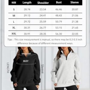 Trendy Queen Womens Sweatshirts Hoodies Oversized Half Zip Pullover Long Sleeve Shirts Tops Y2k Fall Sweaters Clothes 2024 Outfits Grey