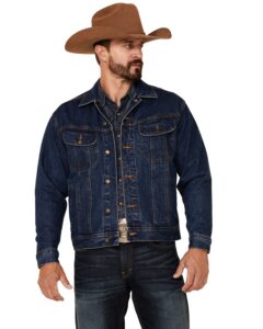 wrangler men's big & tall unlined denim jacket,antique indigo,3xl