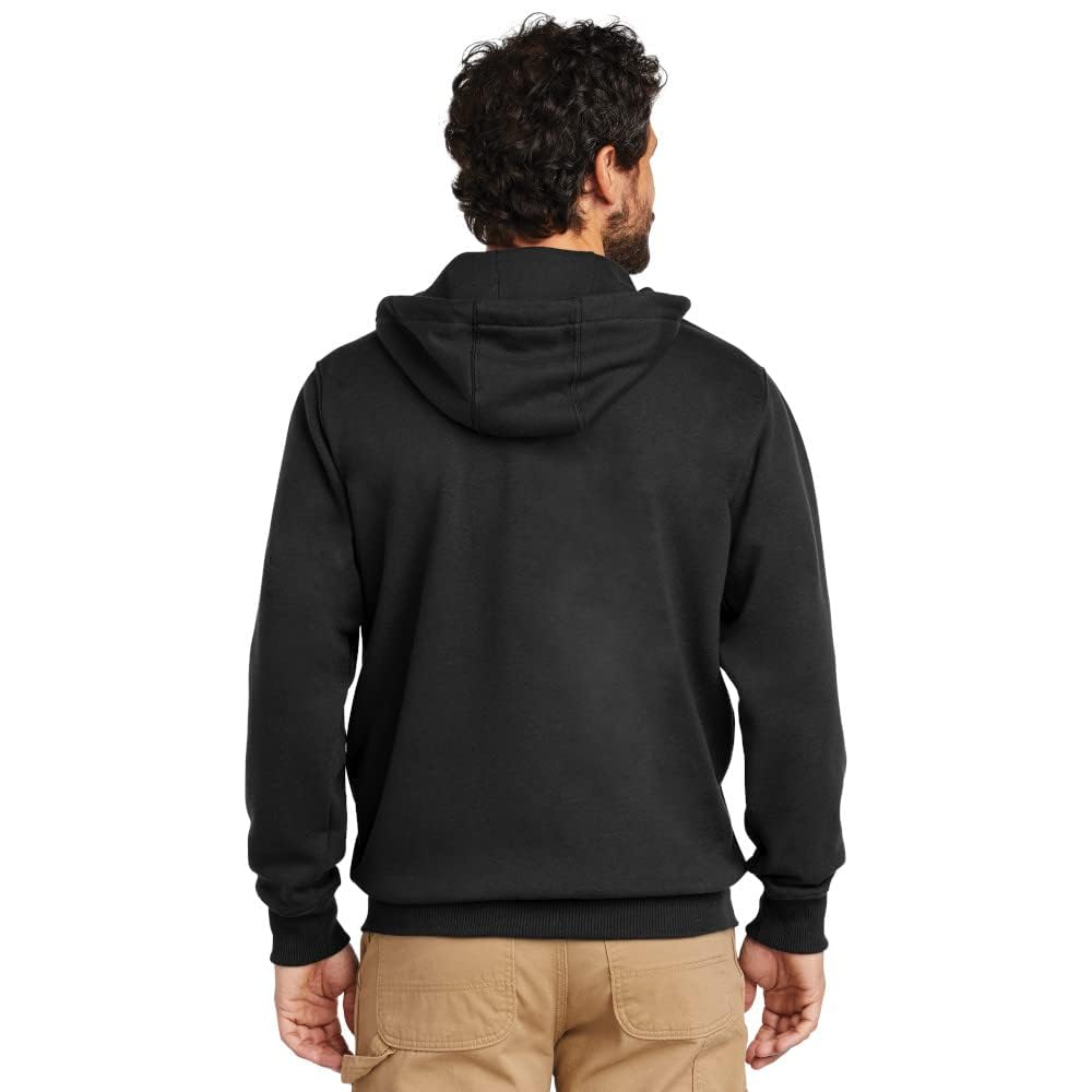 Carhartt Men's Rain Defender Paxton Heavyweight Hooded Sweatshirt, Black, Medium