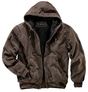 dri-duck men's 5020 cheyenne hooded work jacket, tobacco, 3x-large tan