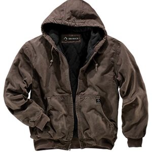 Dri-Duck Men's 5020 Cheyenne Hooded Work Jacket, Tobacco, 3X-Large Tan