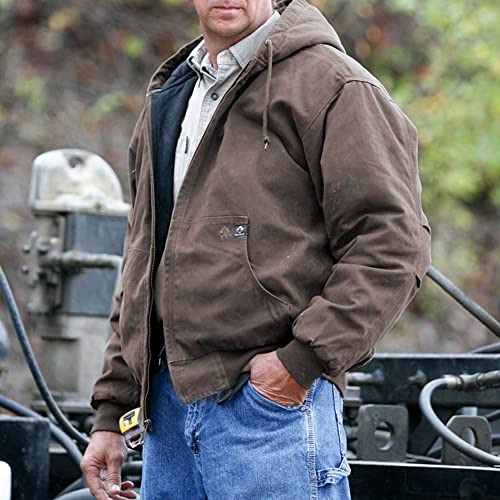 Dri-Duck Men's 5020 Cheyenne Hooded Work Jacket, Tobacco, 3X-Large Tan