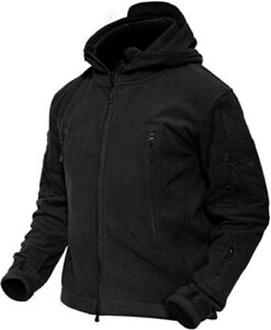 magcomsen hoodies for men fleece lined tactical jackets mens fleece jackets work jacket snow jacket outdoor black l